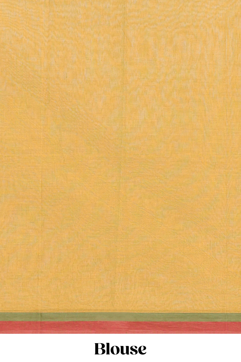 Orange geometric motifs design bengal cotton saree with contrast border and blouse