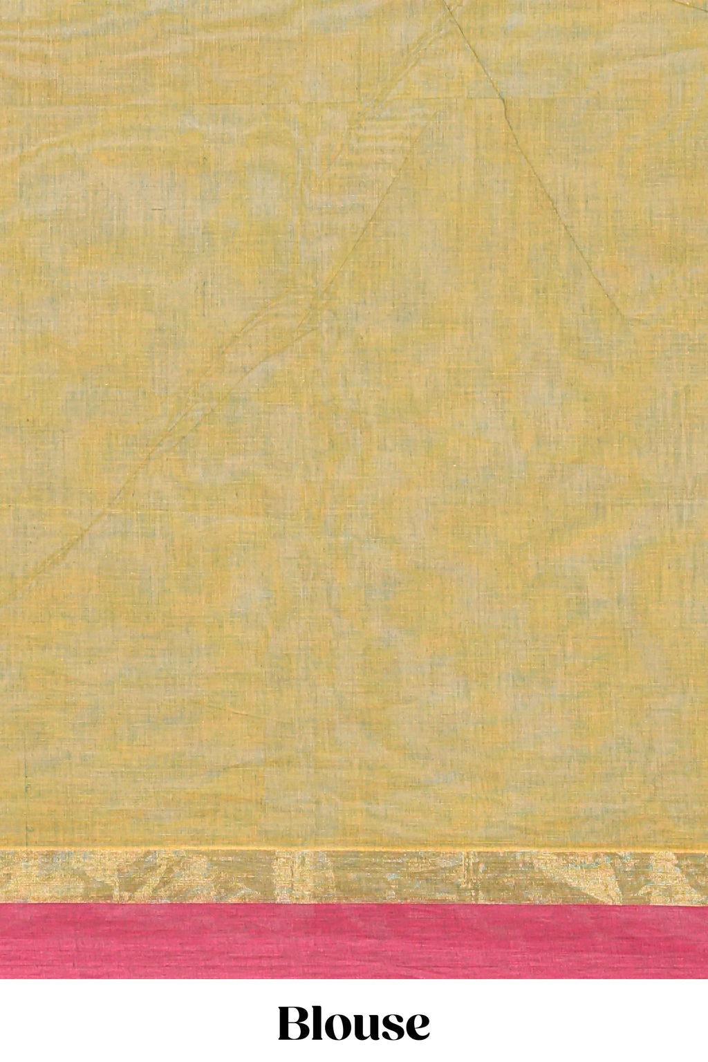 Olive green floral butta designed bengal cotton saree with contrast border and matching blouse