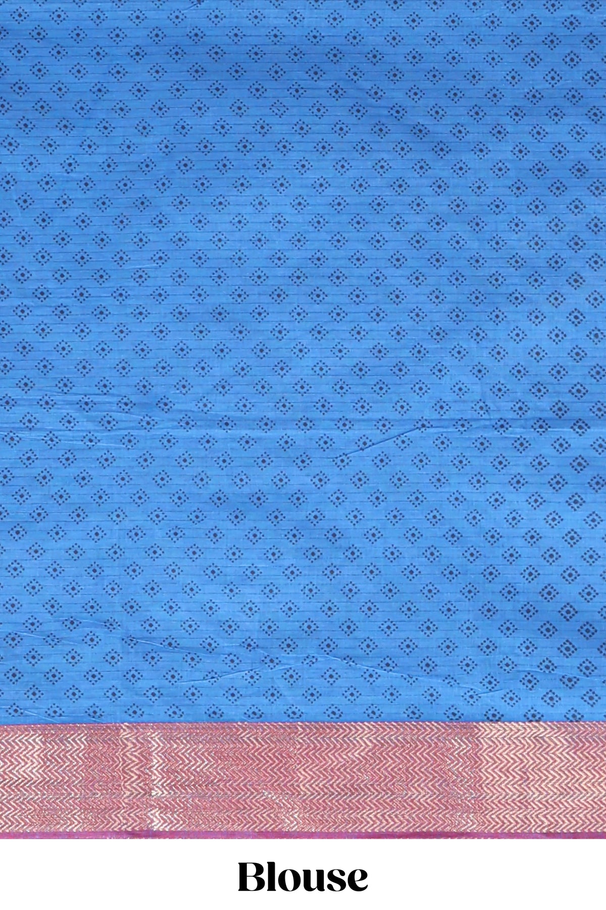 Violet striped motifs design chirala cotton saree with contrast border and motifs blouse