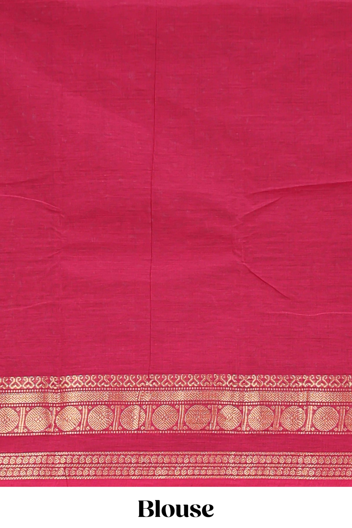 Maroon plain chettinad cotton saree with self zari border and matching blouse