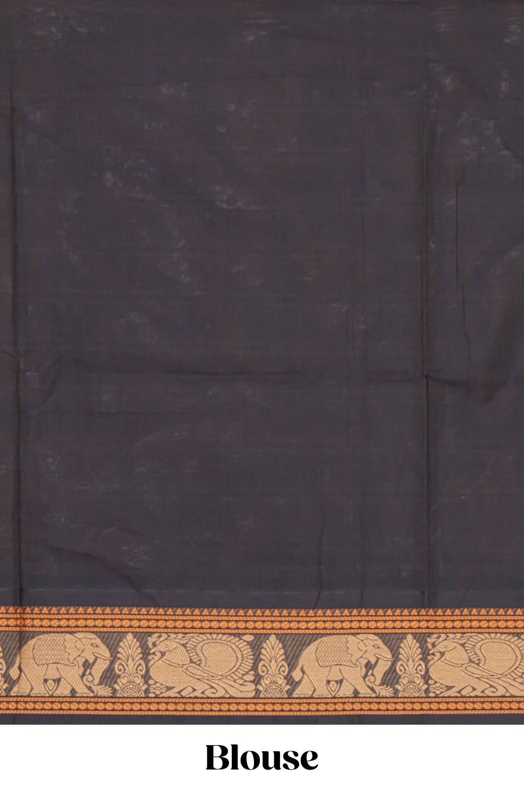 Red colour chettinad cotton saree plain body with contrast border and contrast pallu along with blouse piece