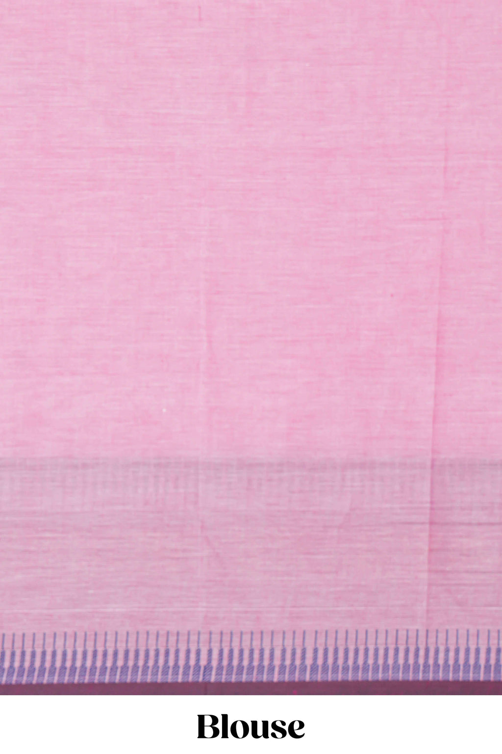 Pink colour chettinad cotton saree all over thread buttas with contrast border and self pallu along with blouse piece