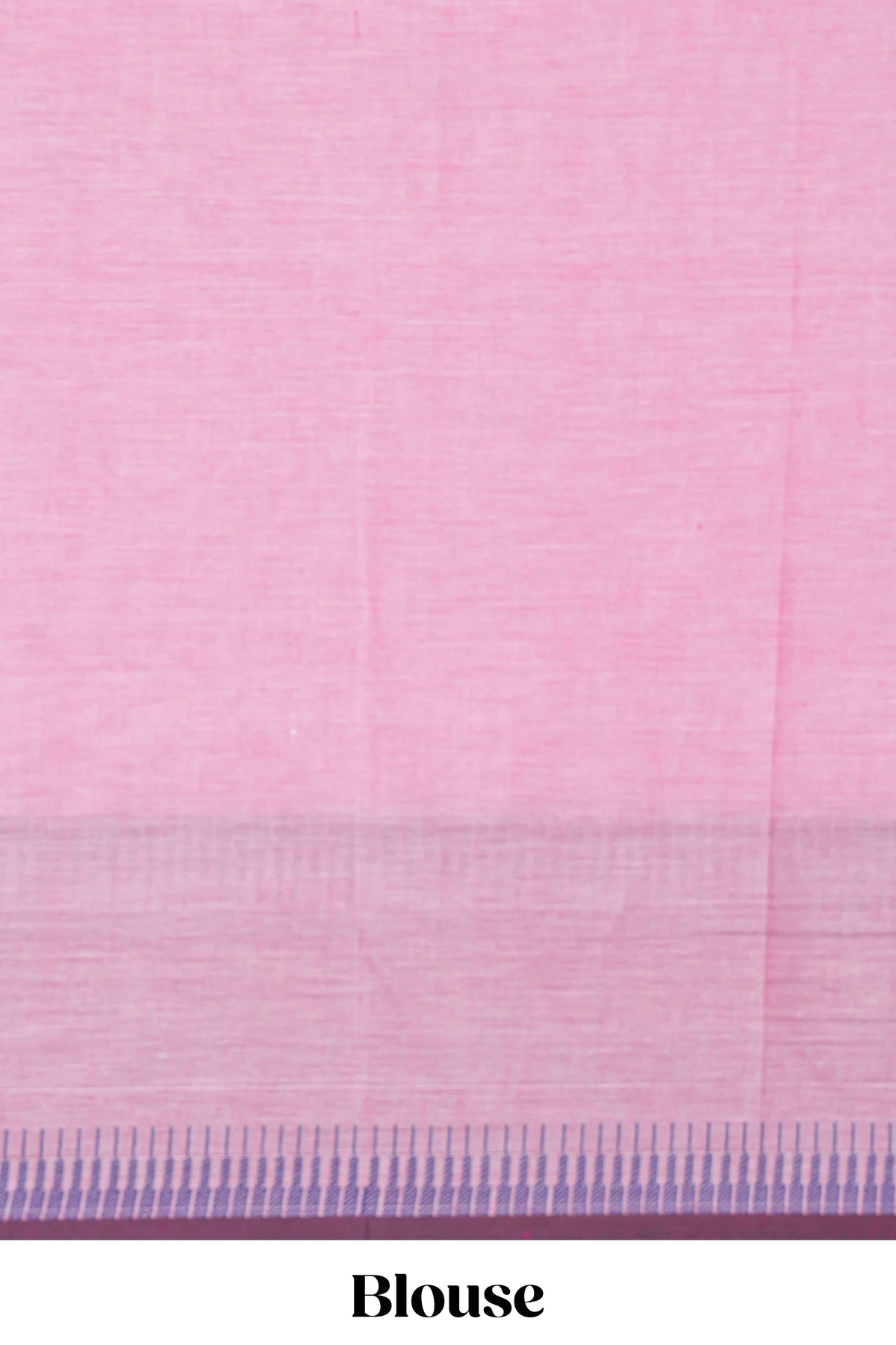 Pink colour chettinad cotton saree all over thread buttas with contrast border and self pallu along with blouse piece