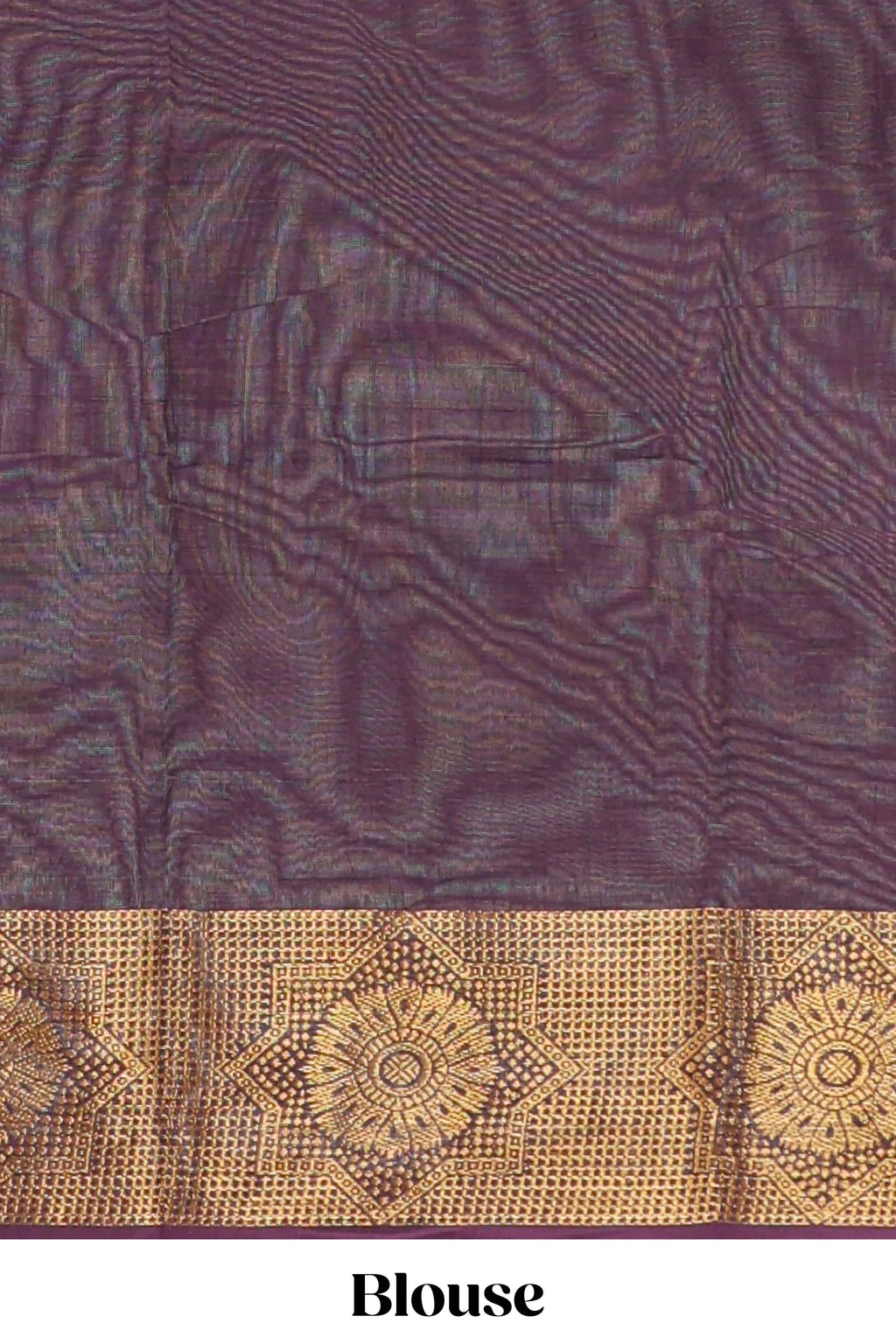 Burgundy motifs design chettinad cotton saree with self zari border and matching blouse