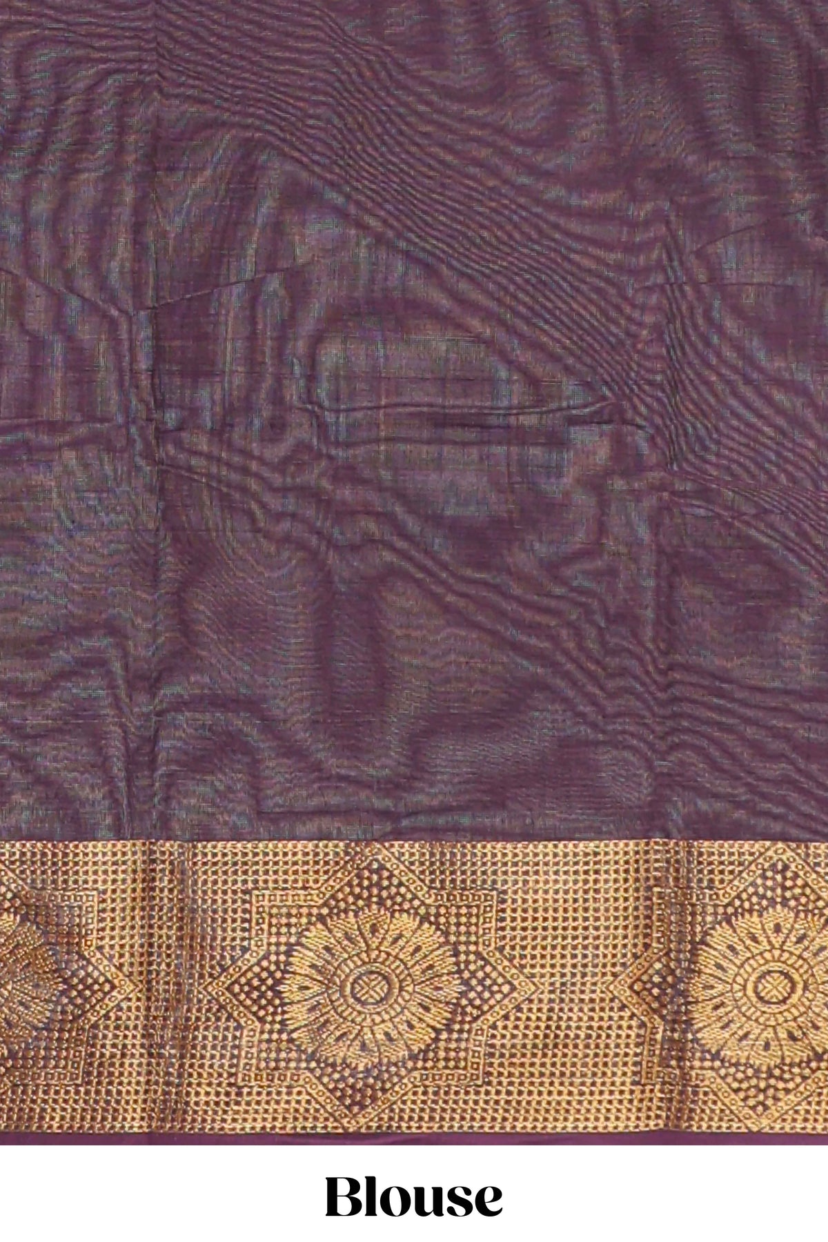 Burgundy motifs design chettinad cotton saree with self zari border and matching blouse