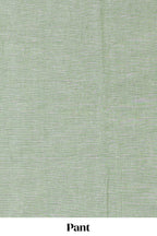 Green ikkat pattern cotton chudidhar material with matching pant and dupatta