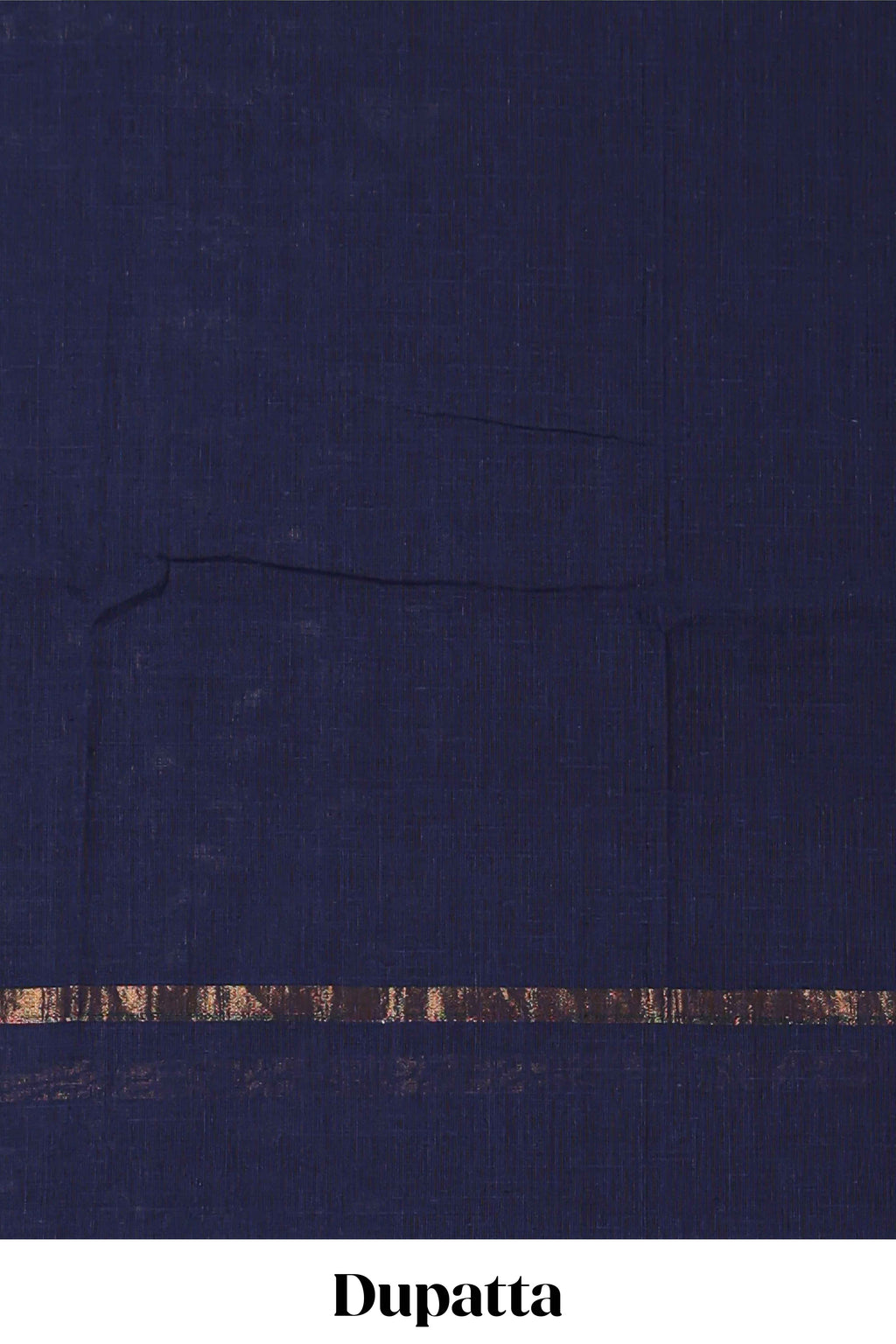 Blue ikkat pattern cotton chudidhar material with contrast pant and dupatta