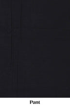 Black ikkat pattern cotton chudidhar material with contrast pant and dupatta