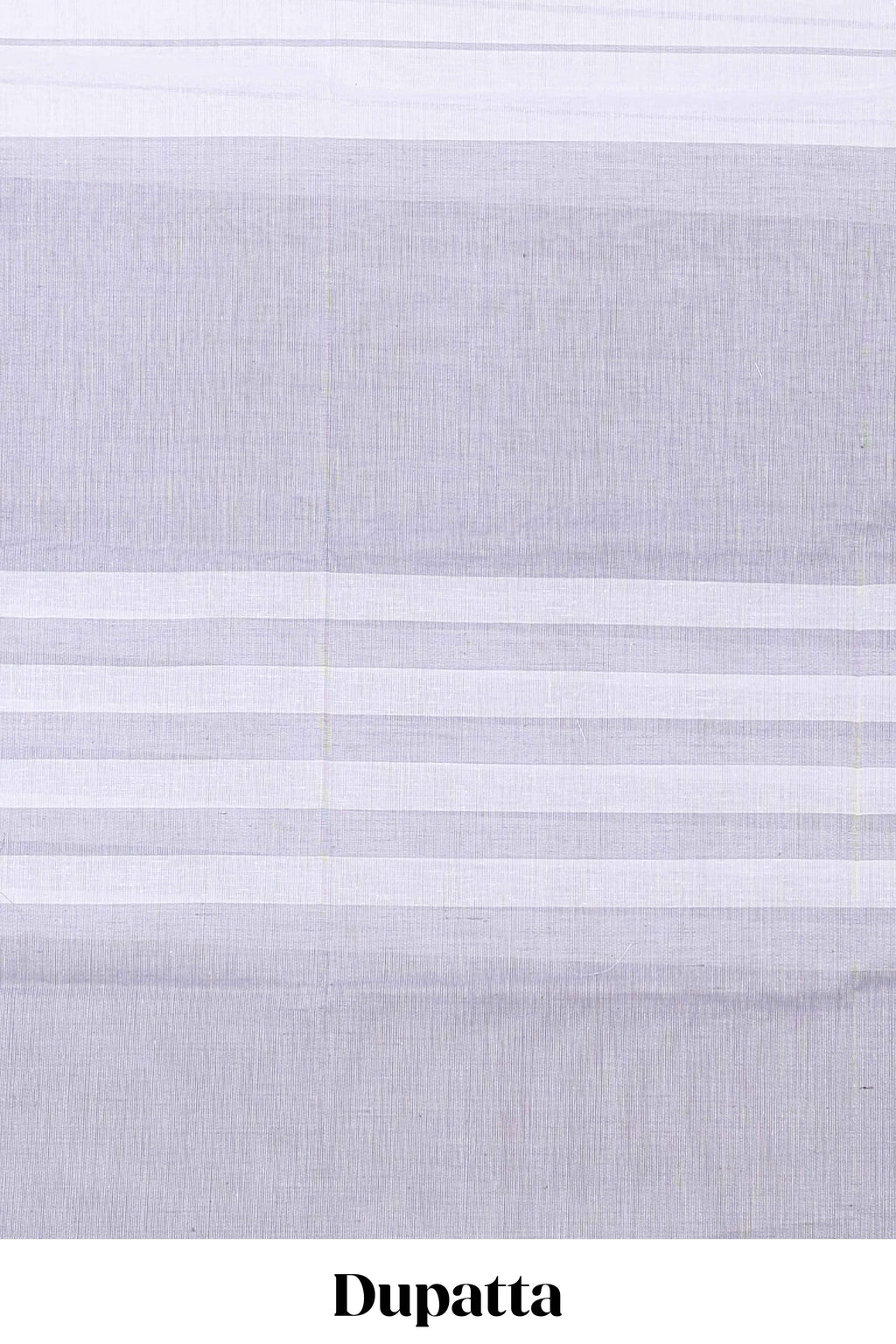 Grey plain cotton chudidhar material with matching solid pant and striped dupatta