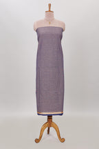 Lavender micro butta prints cotton chudidhar material with zari border and contrast pant & dupatta