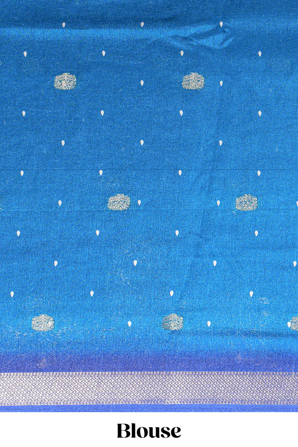 Dark blue Dola Silk Saree with elegant zari butis a rich zari border woven designer pallu along with matcing blouse