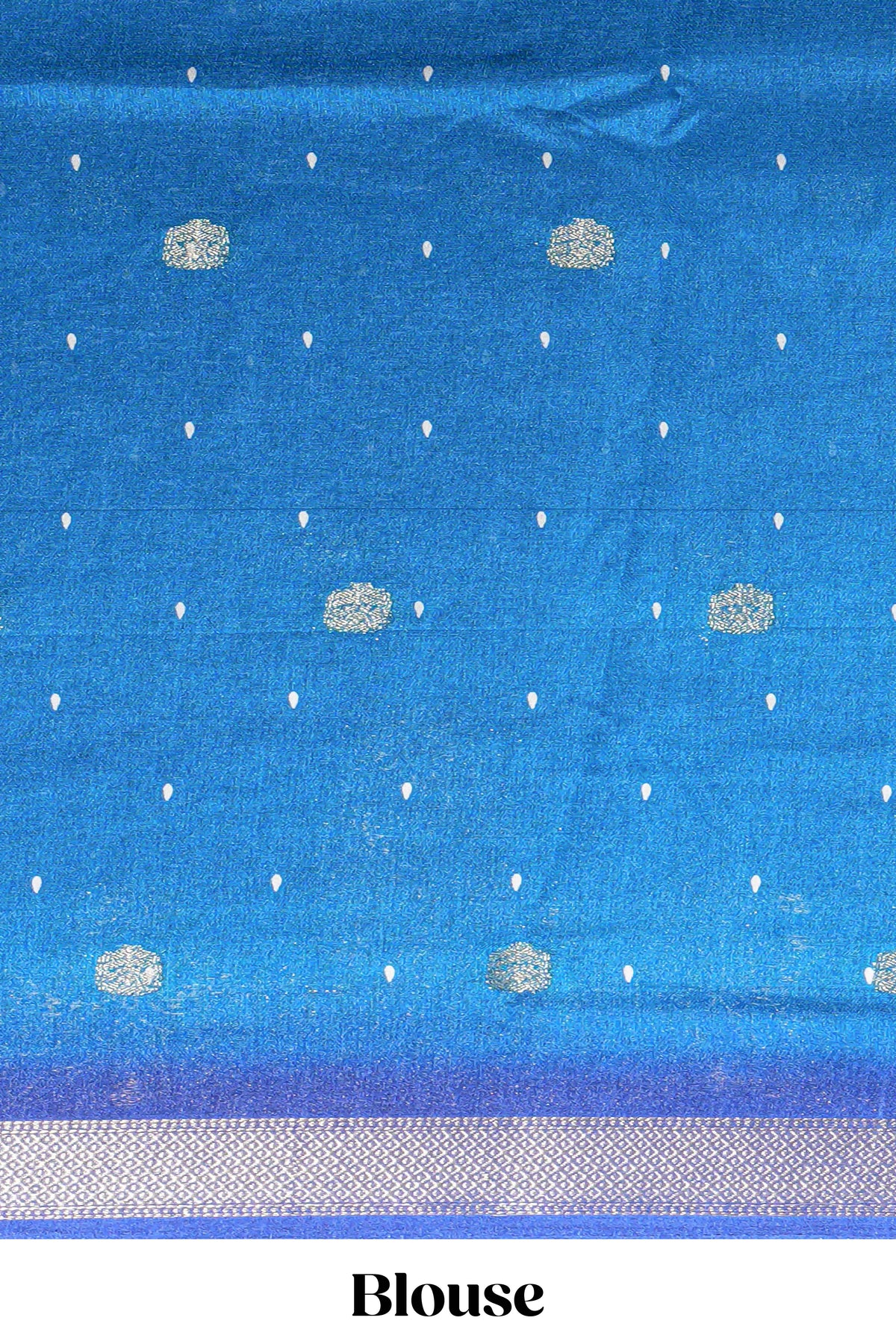 Dark blue Dola Silk Saree with elegant zari butis a rich zari border woven designer pallu along with matcing blouse