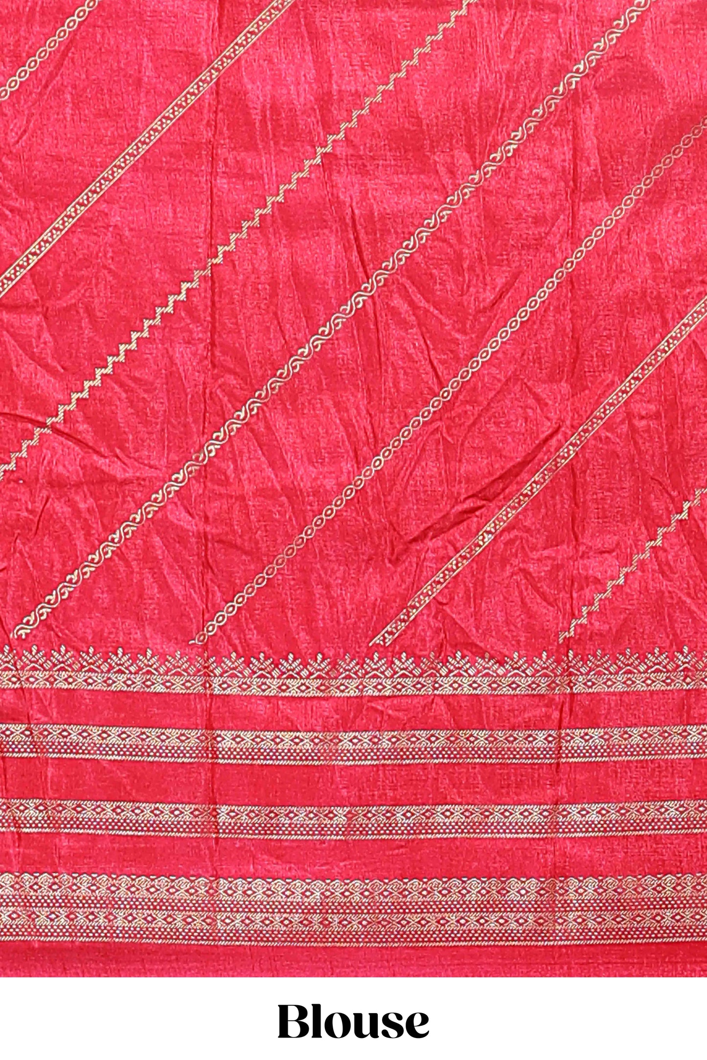 Black zari striped saree in dola silk with contrast woven border and blouse