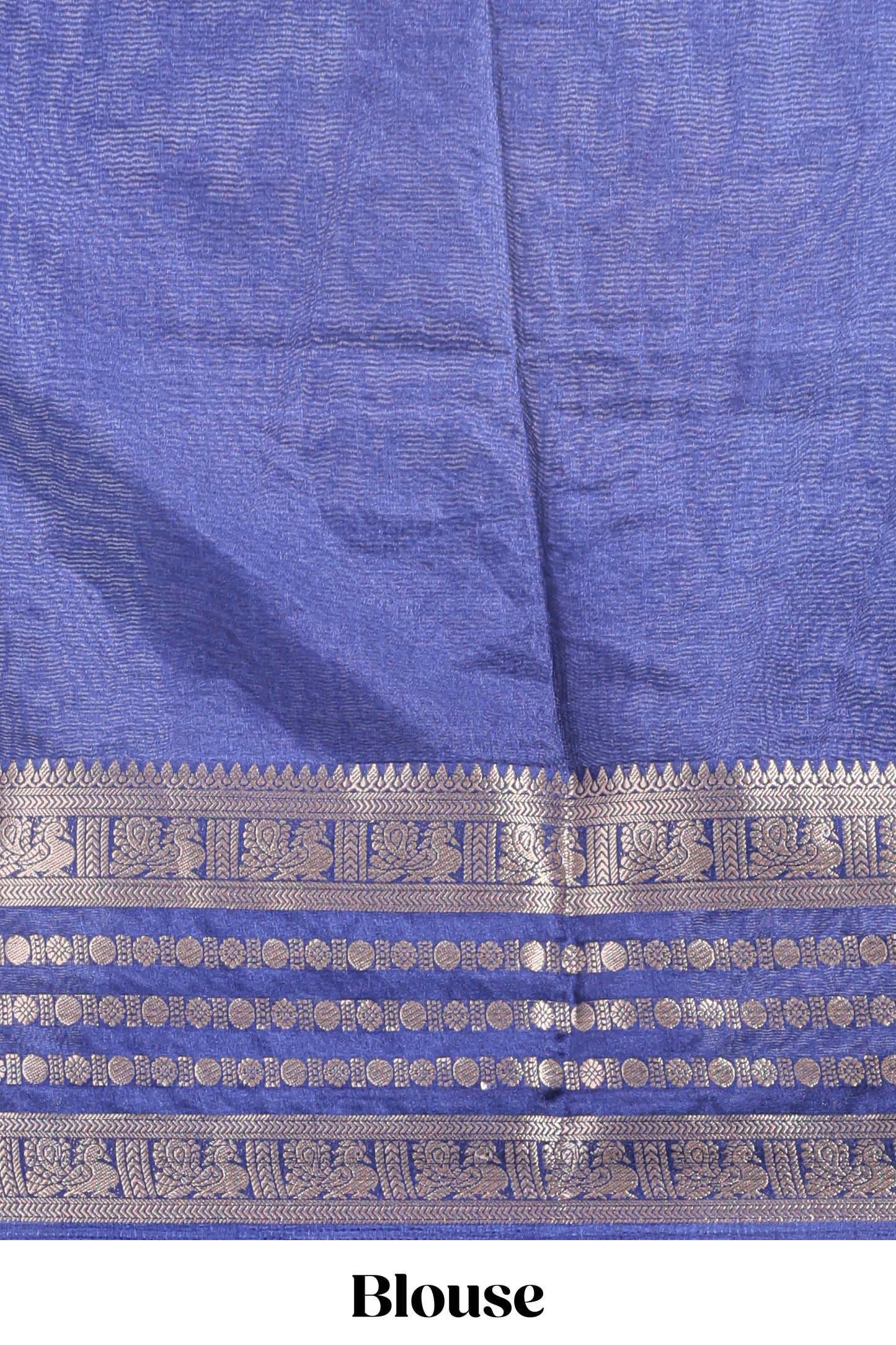 Turquoise blue unique buttas dola silk saree with contrast zari border and blouse