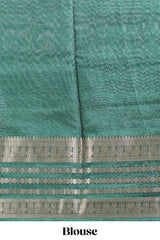 Lemon yellow unique buttas dola silk saree with contrast zari border and blouse