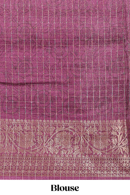 Dola silk saree all over  crepe floral printed  design with copper zari border and pallu