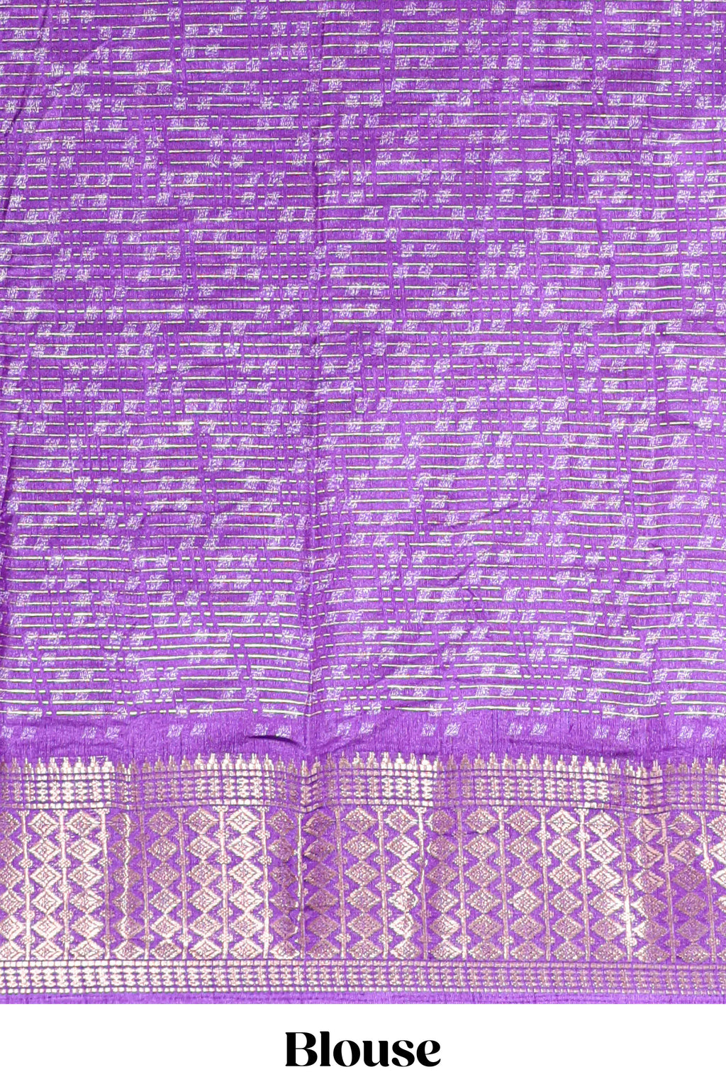 Dola silk saree all over zari work design with contrast zig zag border and contrast kalmkari printed pallu