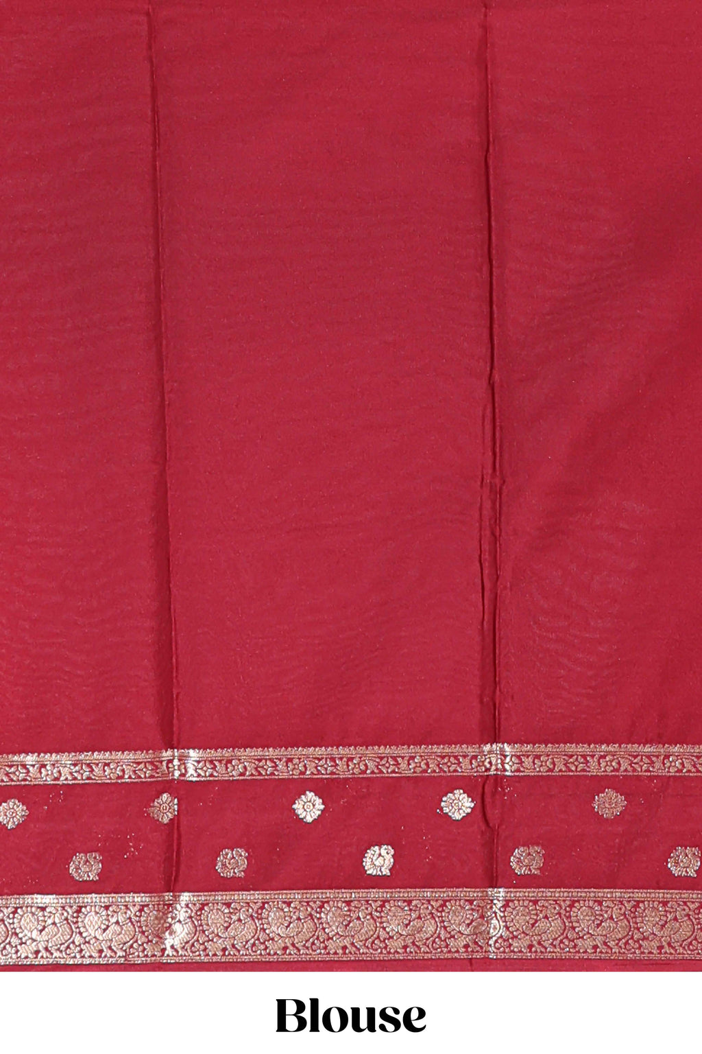 Orange striped bird zari butta dola silk saree with contrast zari border and blouse