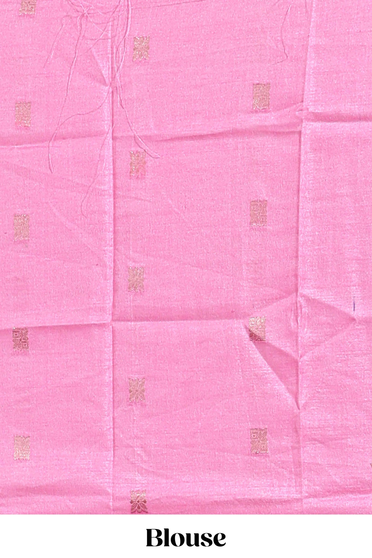 Violet zari striped motifs dola silk saree with contrast pink border and zari motifs blouse
