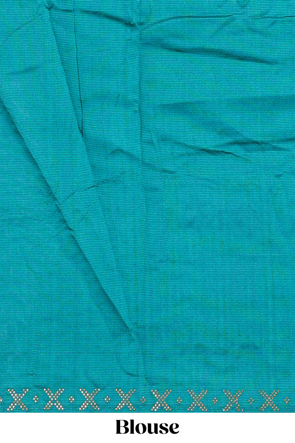 Green checked floral theme dola silk saree with self border and matching blouse