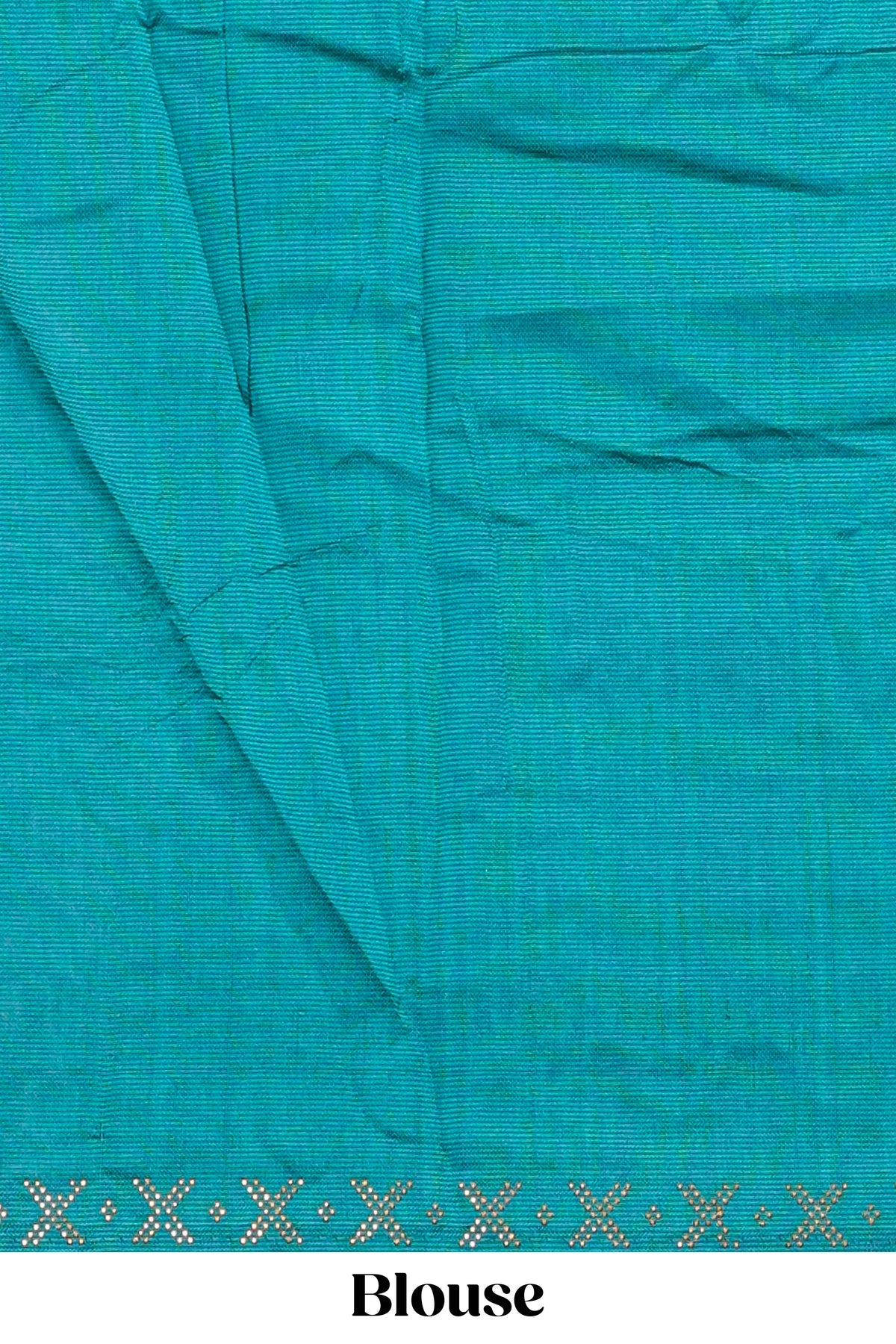 Green checked floral theme dola silk saree with self border and matching blouse