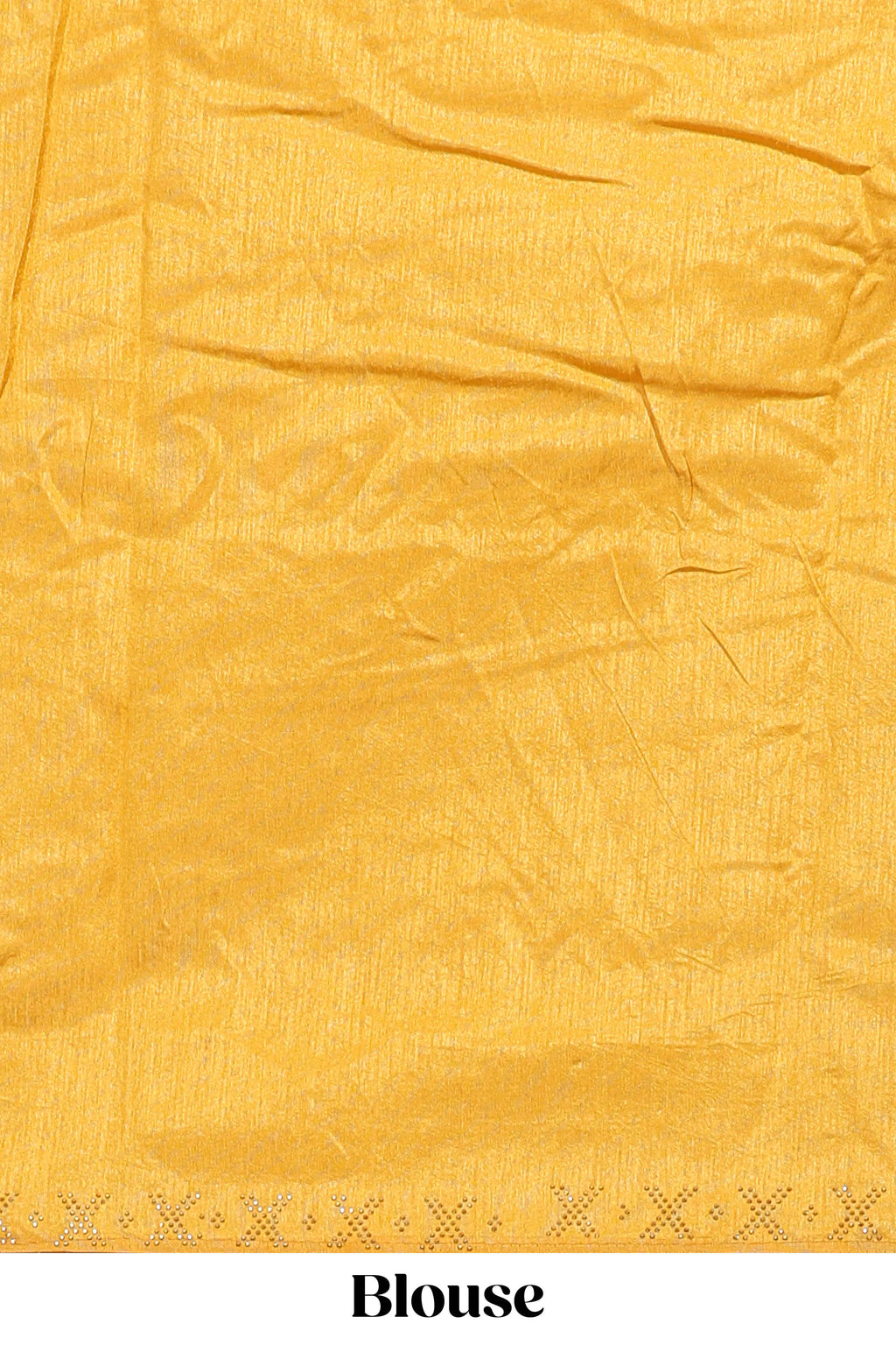 Yellow checked floral theme dola silk saree with self border and matching blouse