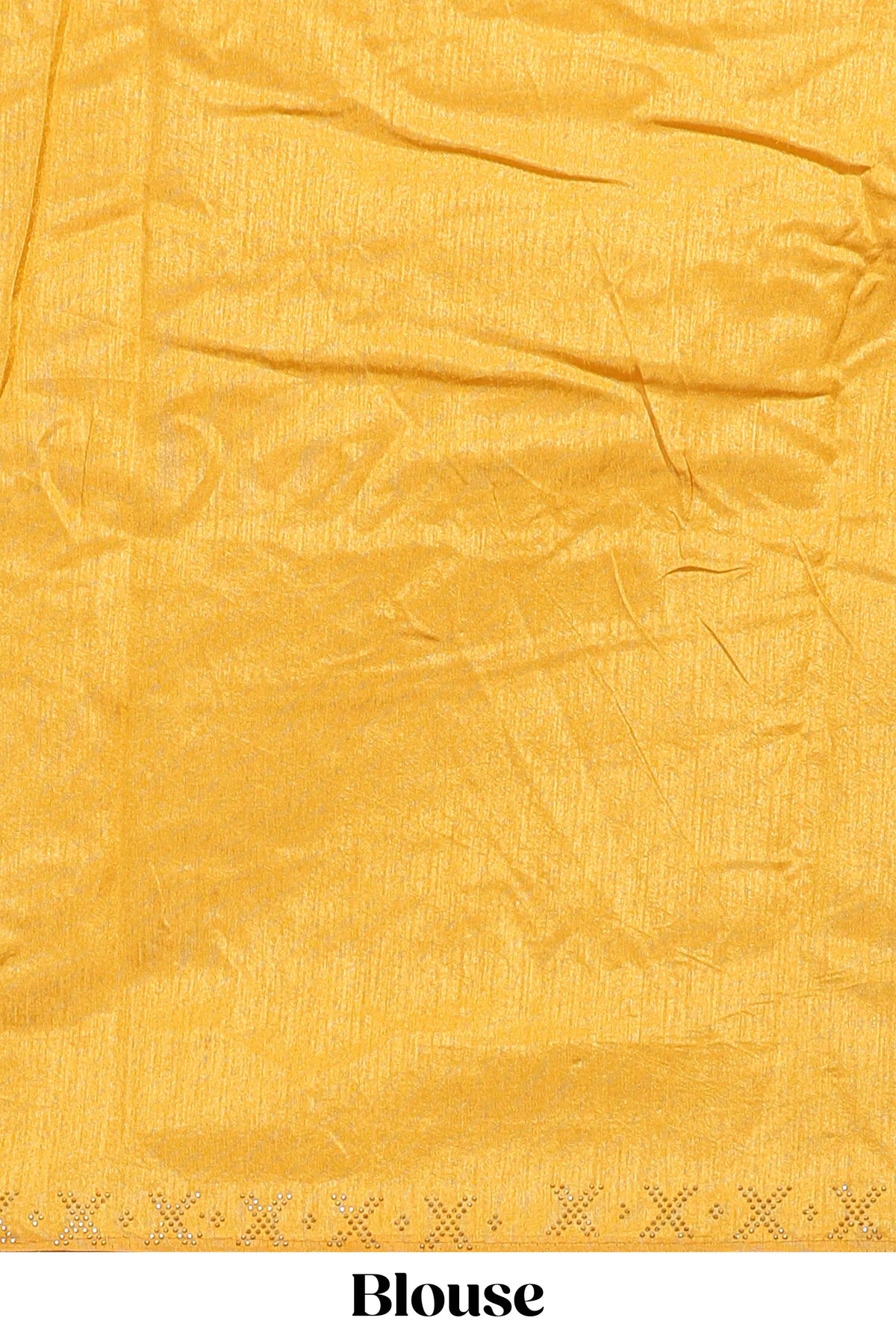 Yellow checked floral theme dola silk saree with self border and matching blouse