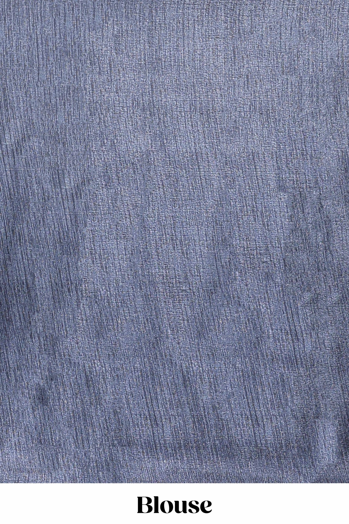 Blue all over leaf print crepe turkey saree with self border and ikkat style pallu