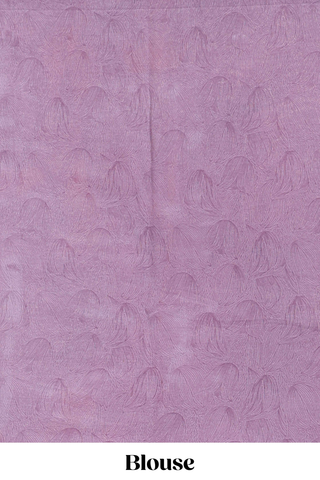 Electric lavender floral design georgette saree with self border and matching blouse