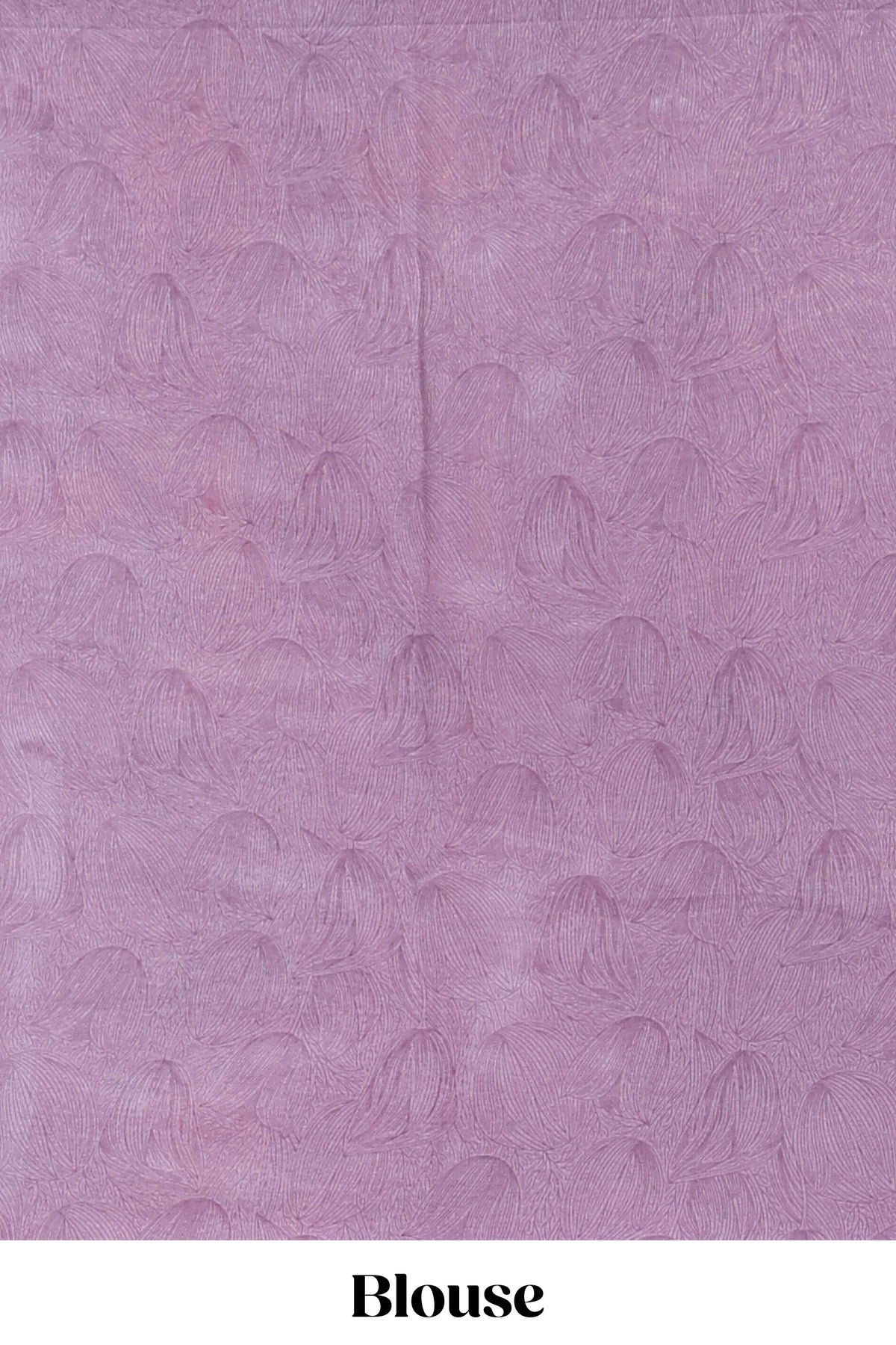 Electric lavender floral design georgette saree with self border and matching blouse