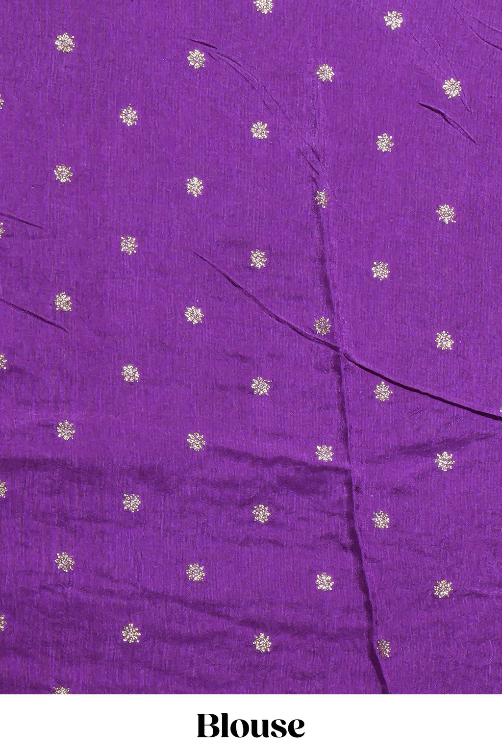 Red and violet double shaded zari checks georgette saree with small zari border and self pallu along with matching zari buttas blouse piece