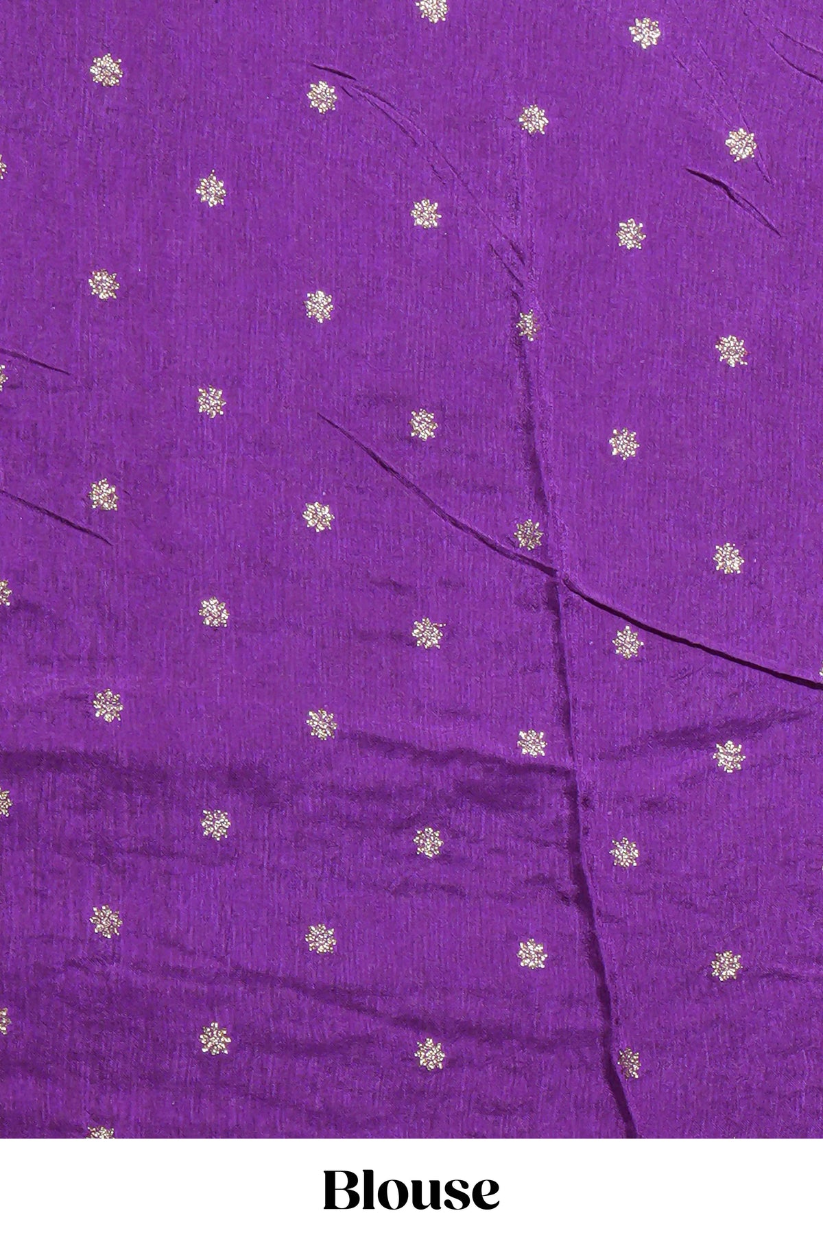 Red and violet double shaded zari checks georgette saree with small zari border and self pallu along with matching zari buttas blouse piece