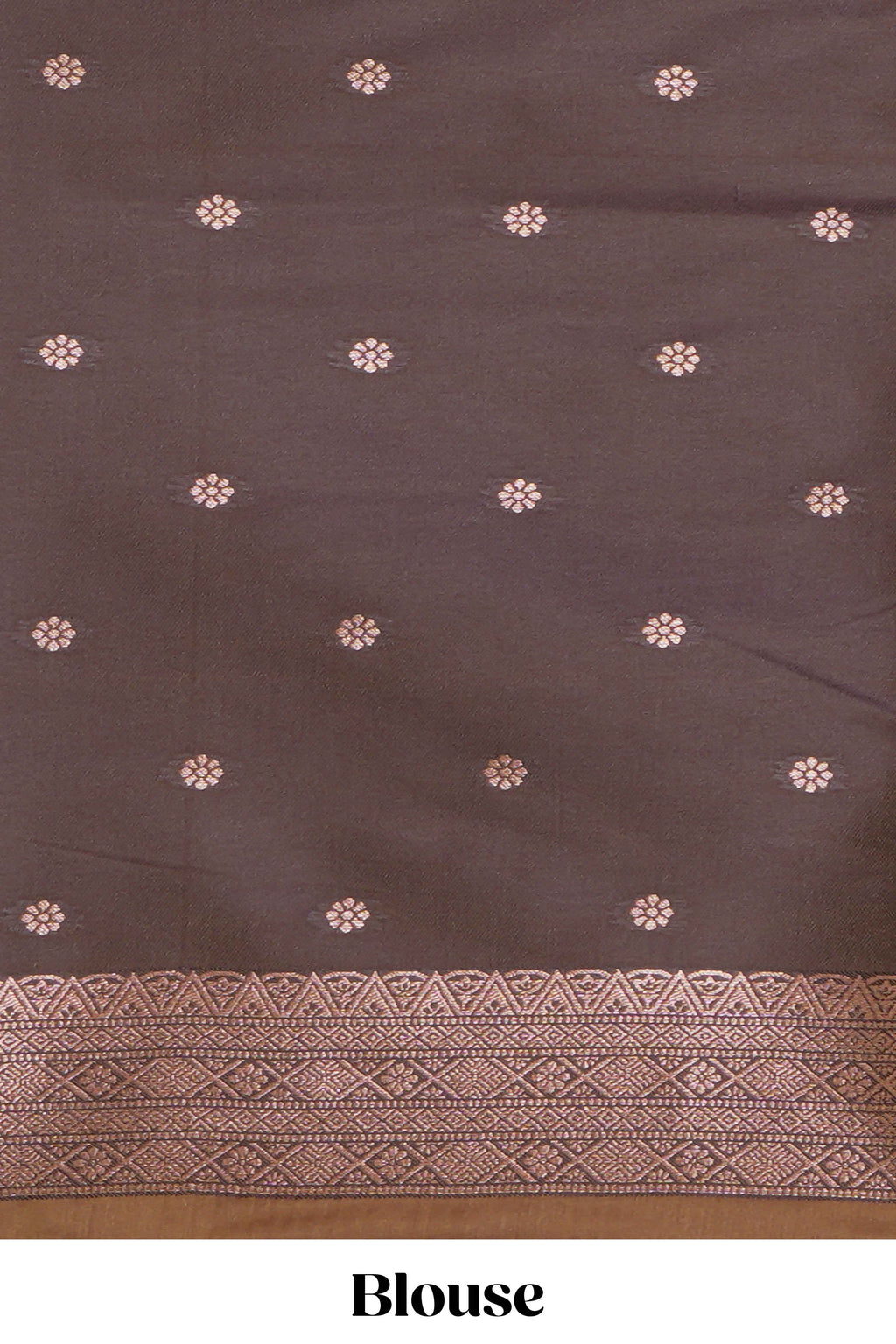 Mustard floral design ikkat cotton saree with contrast zari design border and zari floral motifs blouse