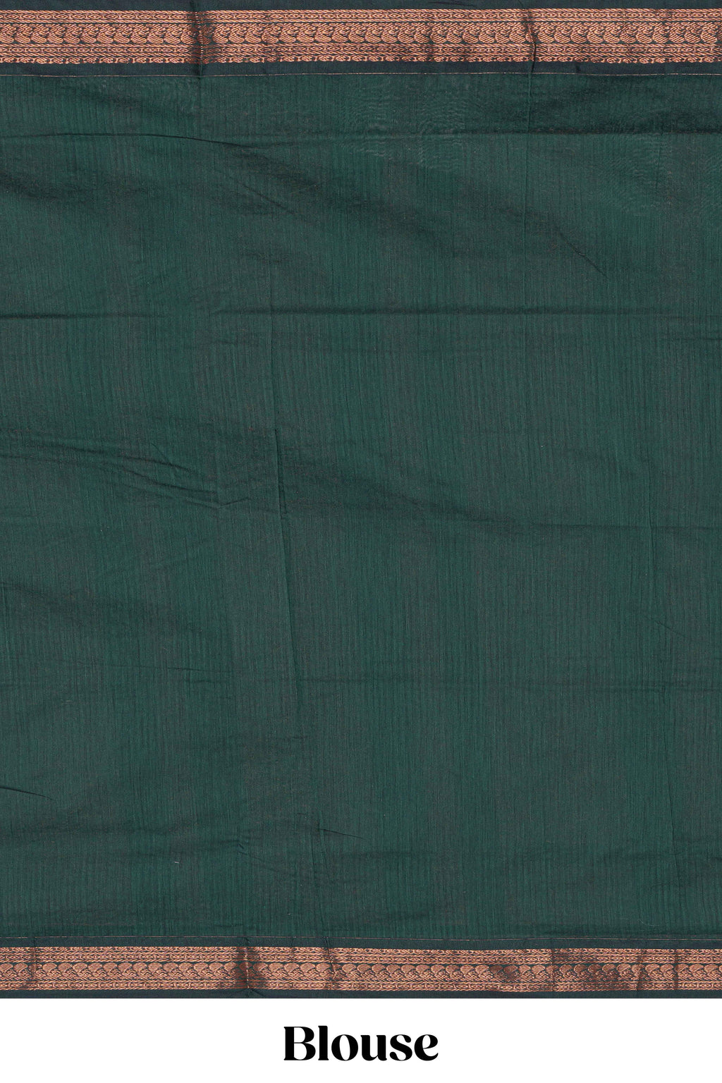 Orange motifs design kalyani cotton saree with contrast border and striped pattern pallu