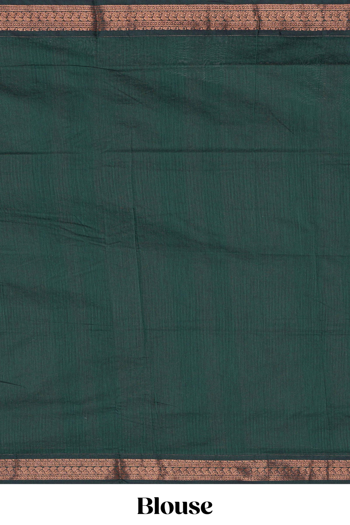 Orange motifs design kalyani cotton saree with contrast border and striped pattern pallu