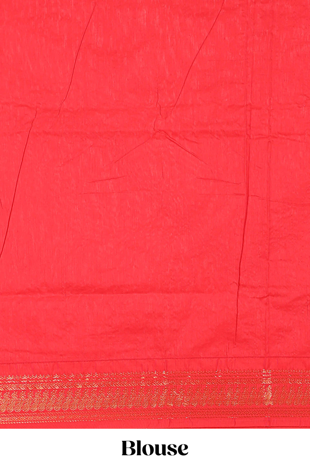 Pink butta designed kalyani cotton saree with contrast border and zari designed pallu with plain blouse