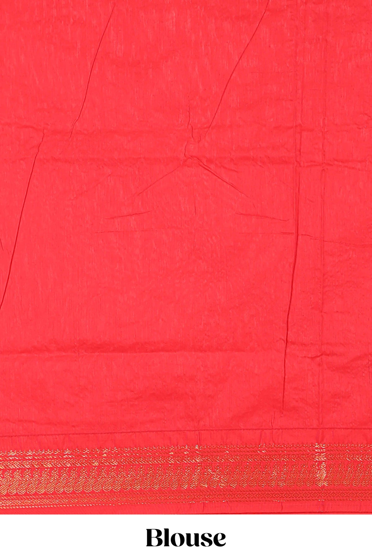 Pink butta designed kalyani cotton saree with contrast border and zari designed pallu with plain blouse
