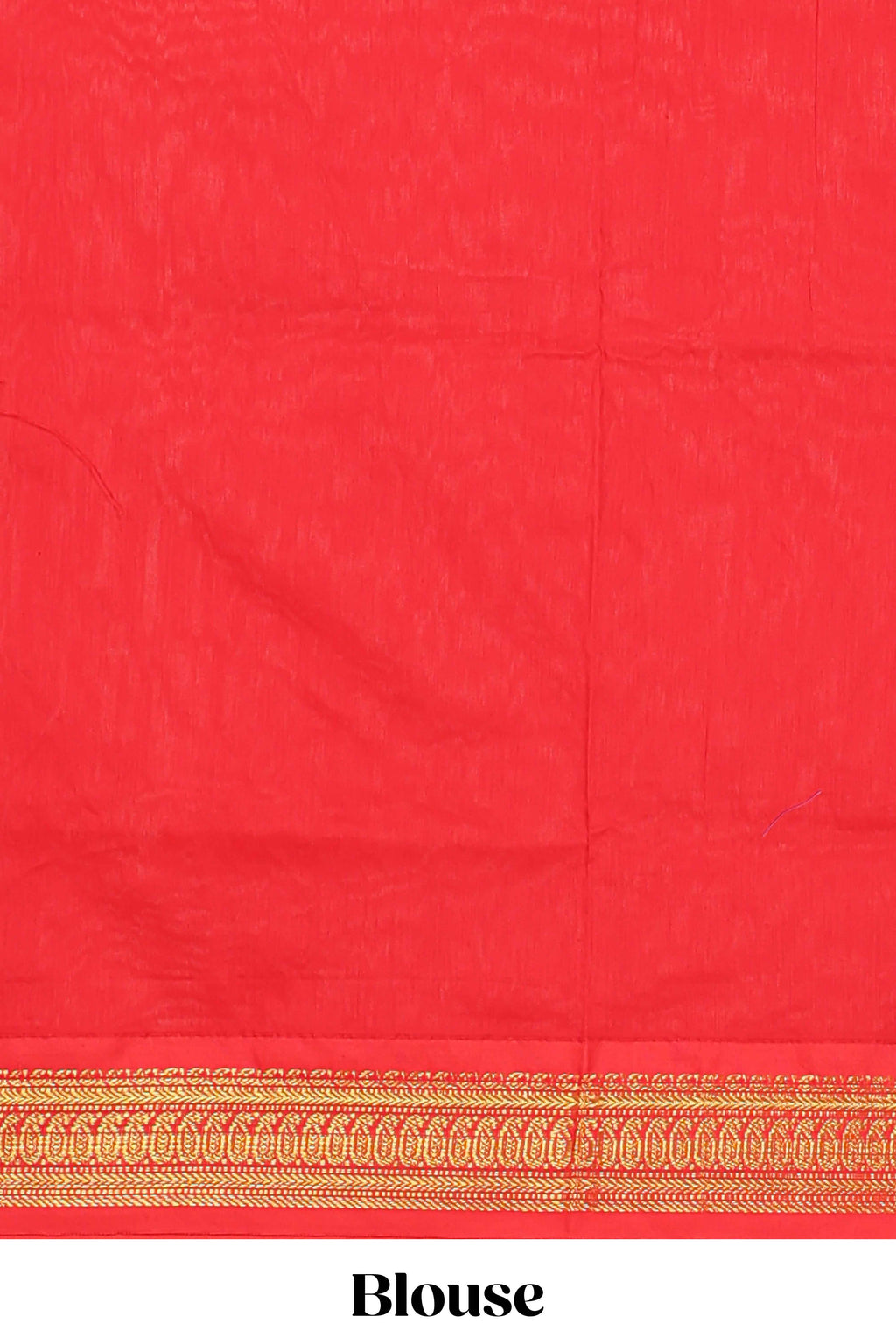 Orange floral motifs design kalyani cotton saree with contrast border and blouse