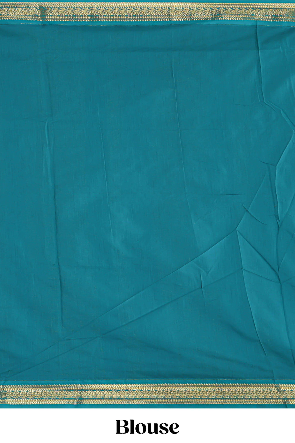 Green unique motifs design kalyani cotton saree with contrast border and blouse