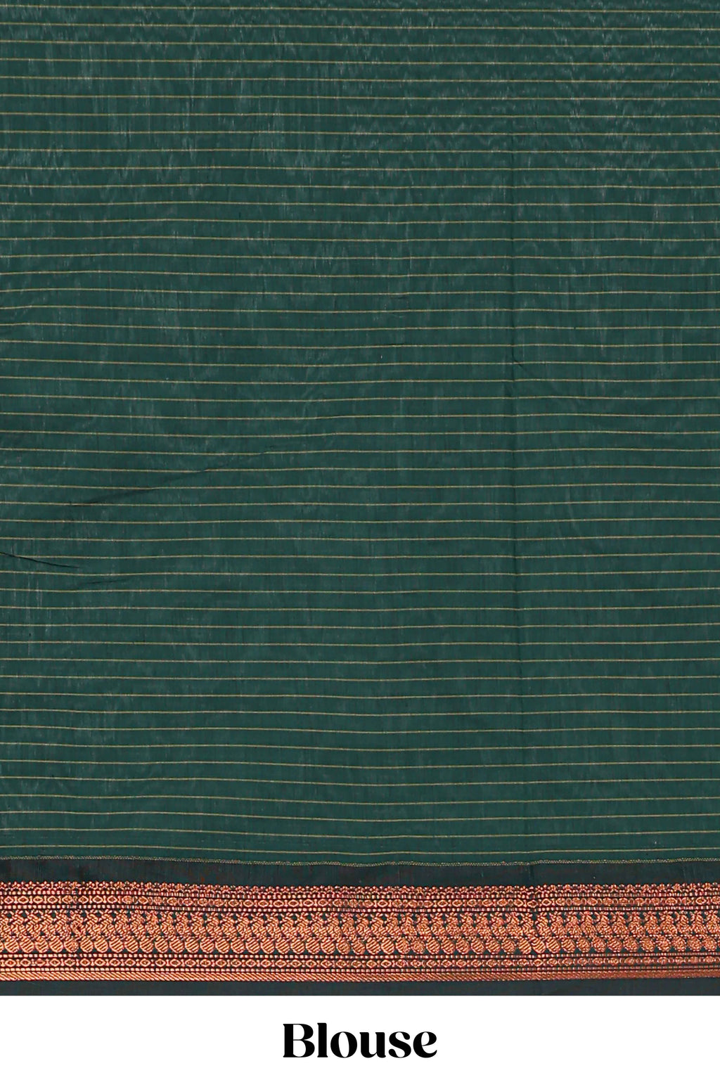 Rust orange checked design kalyani cotton saree with contrast border and striped blouse