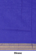 Berry pink  peacock zari motifs design kalyani cotton saree with contrast border and blouse