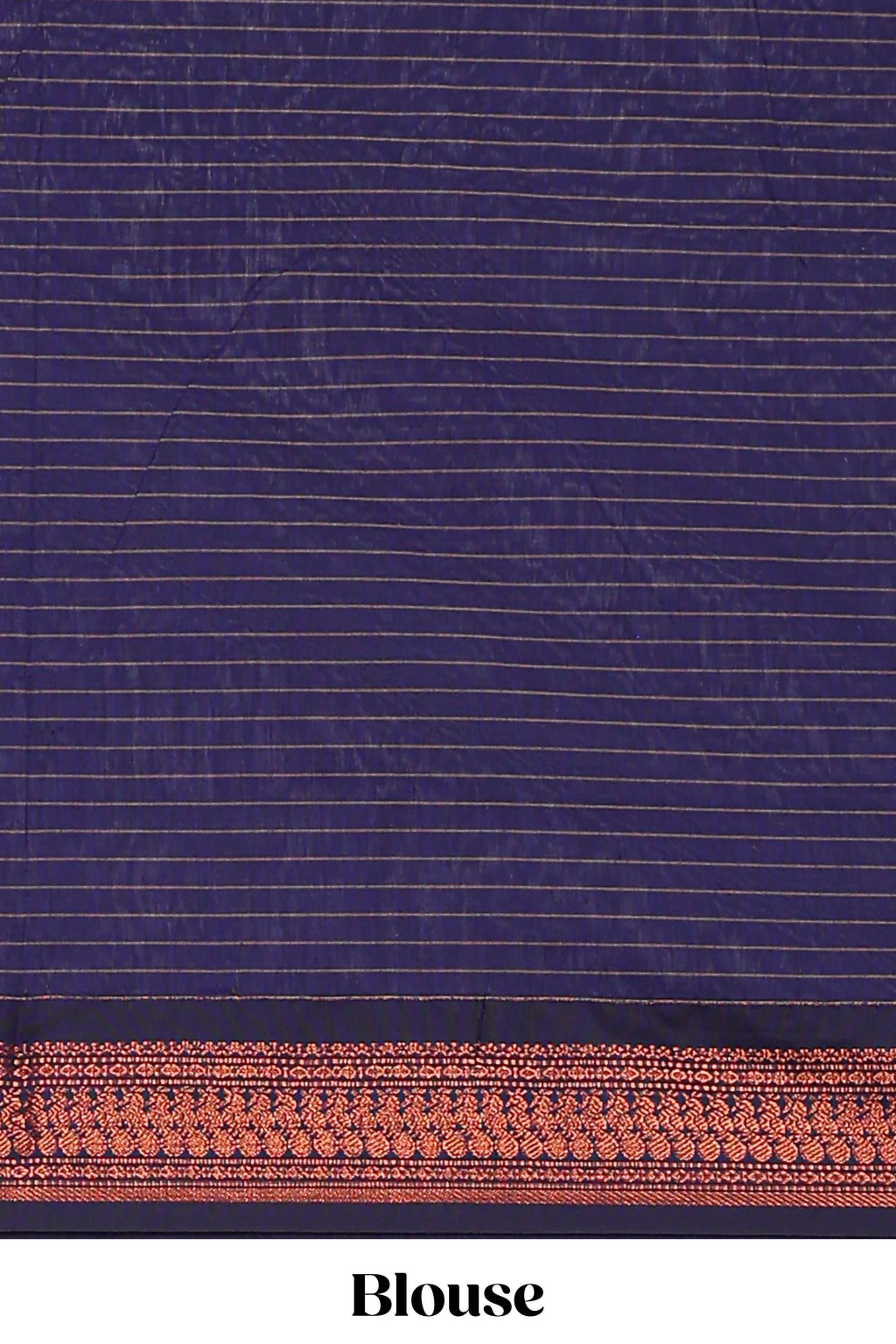 Green checked design kalyani cotton saree with contrast border and striped blouse
