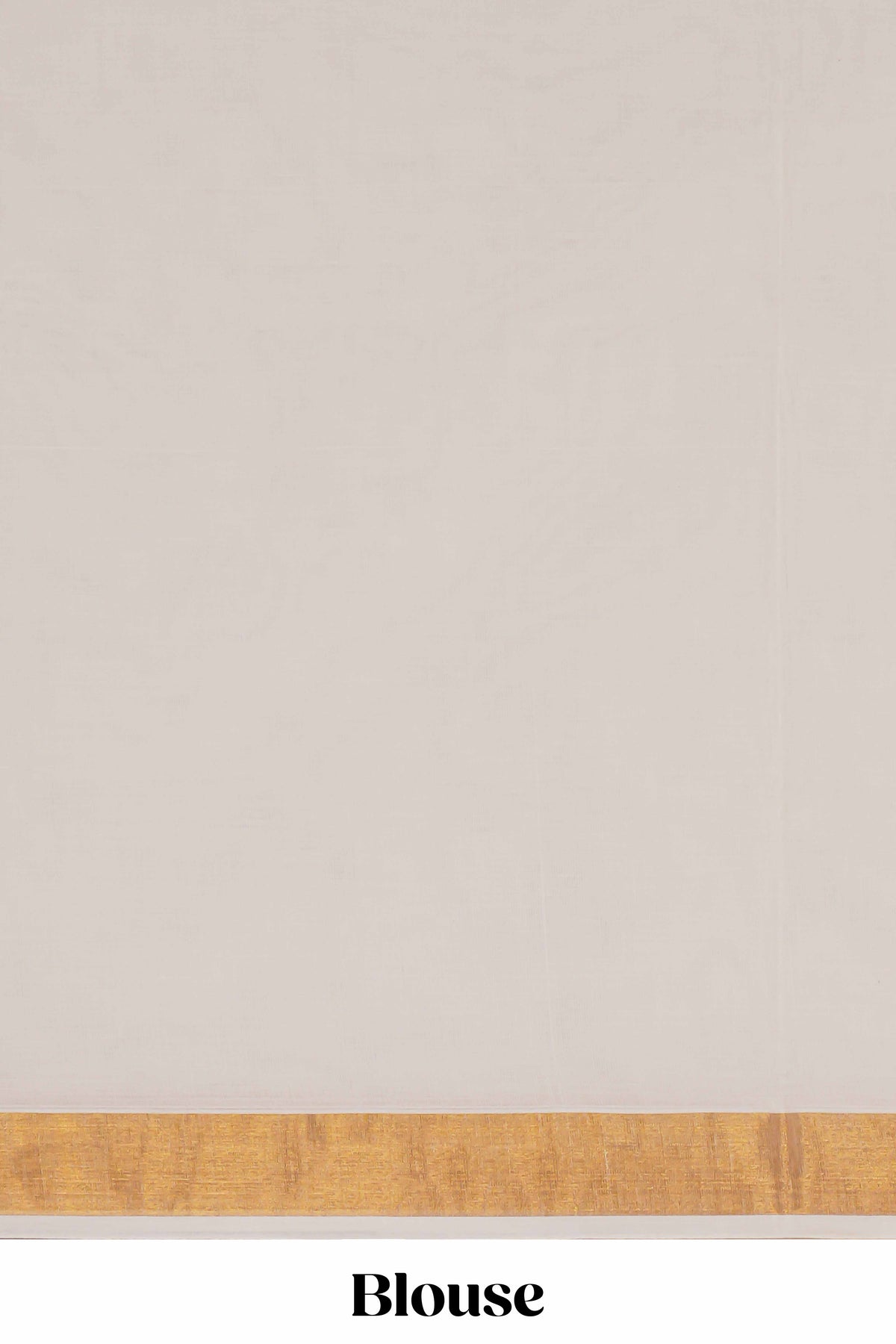 Cream zari striped design kerala cotton saree with self zari border and matching blouse