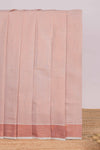 Copper plain design kerala cotton saree with self zari border and matching blouse