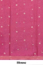 Blue traditional motifs kalamkari cotton saree with contrast zari border and floral motifs blouse