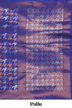 Royal Blue Katan Silk  Saree with Rich Zari Woven Geometric border and Pallu along with Matching Blouse