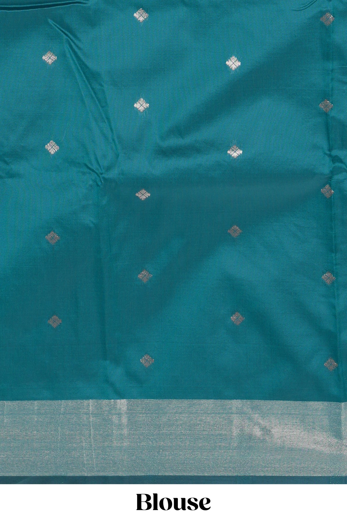Green checked zari design kathan silk saree with contrast temple zari border and motifs blouse