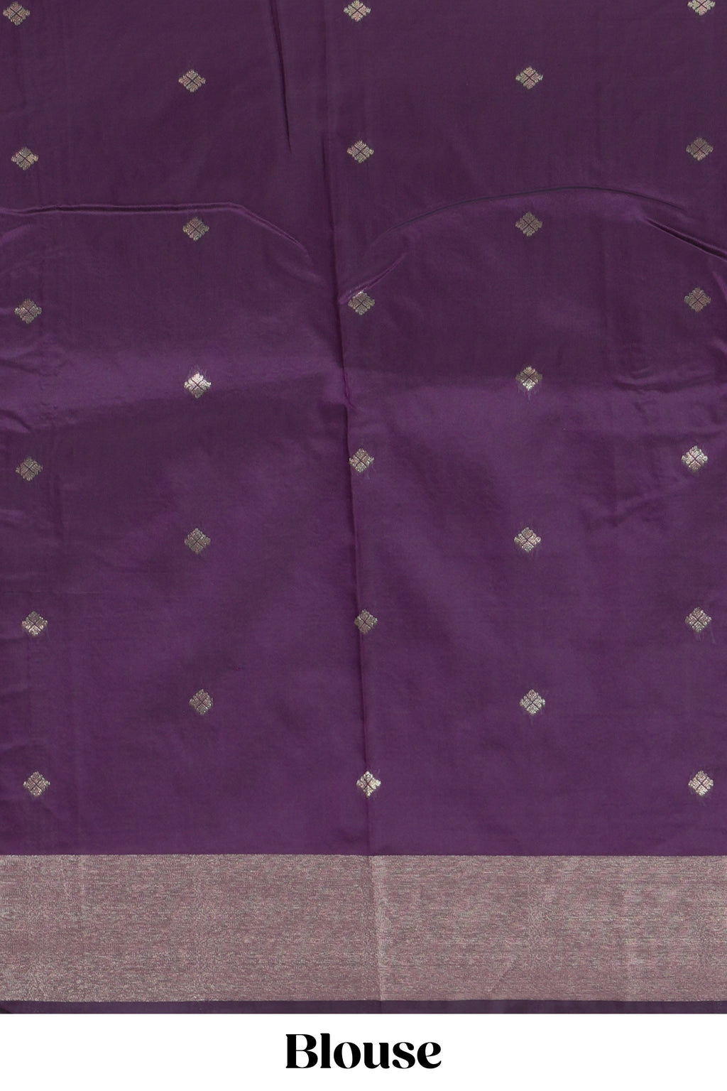 Orange checked zari design kathan silk saree with contrast temple zari border and motifs blouse
