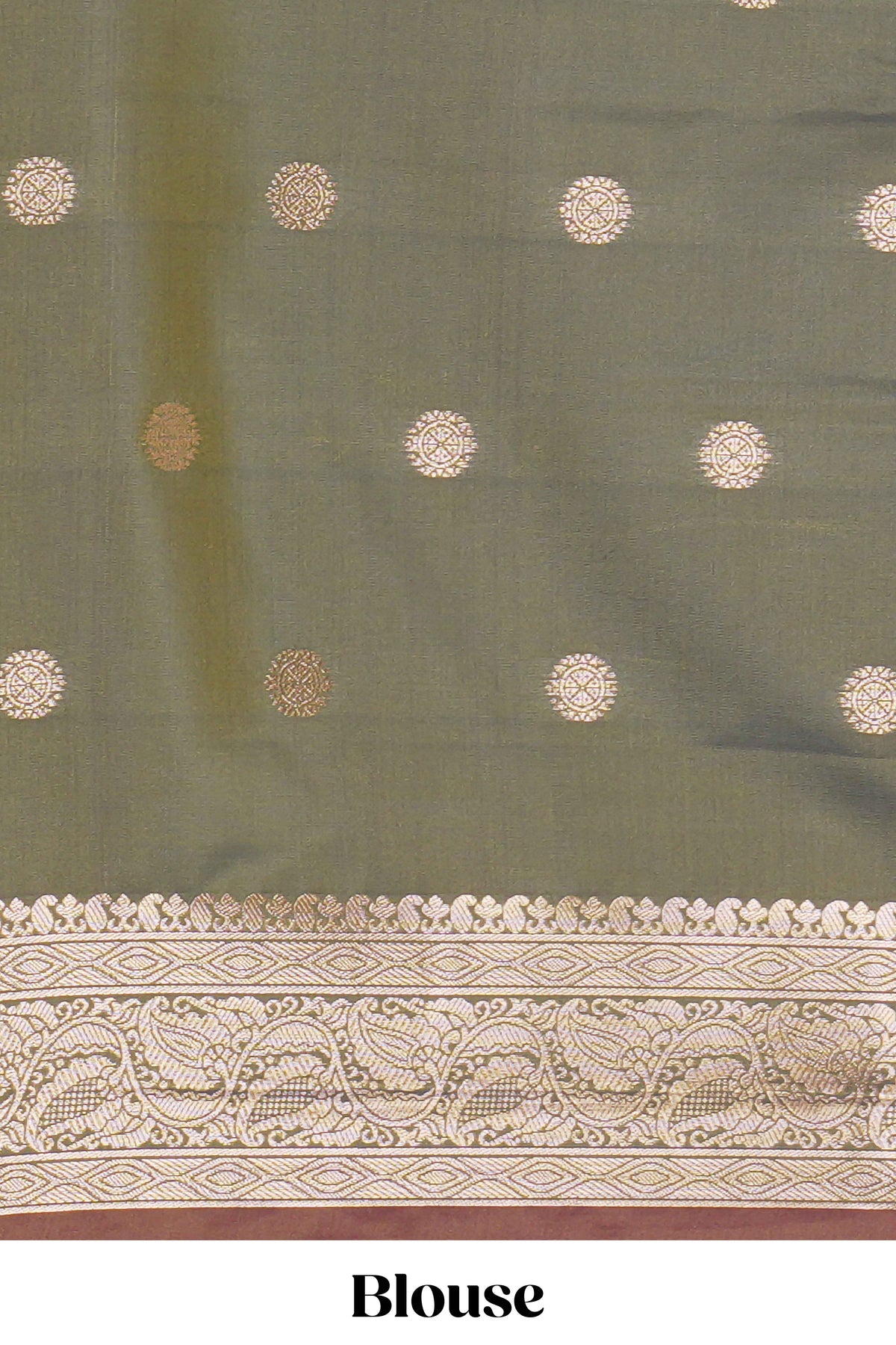 Deep ruby purple floral design kathan silk saree with contrast zari borders and motifs blouse