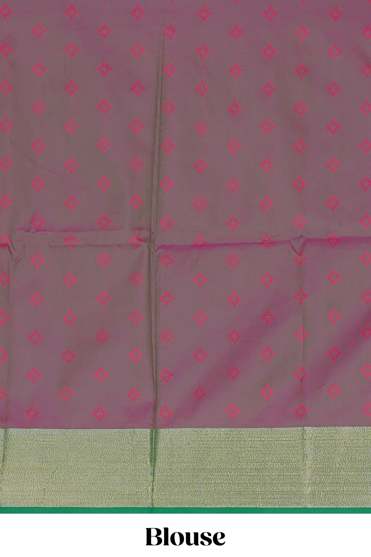 Pink motifs zari design kathan silk saree with contrast zari borders and motifs blouse